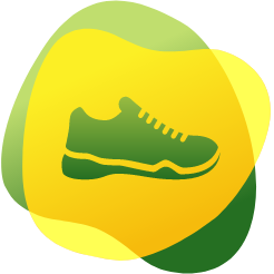 Ikona tenisky, která ilustruje pohybovou aktivitu.